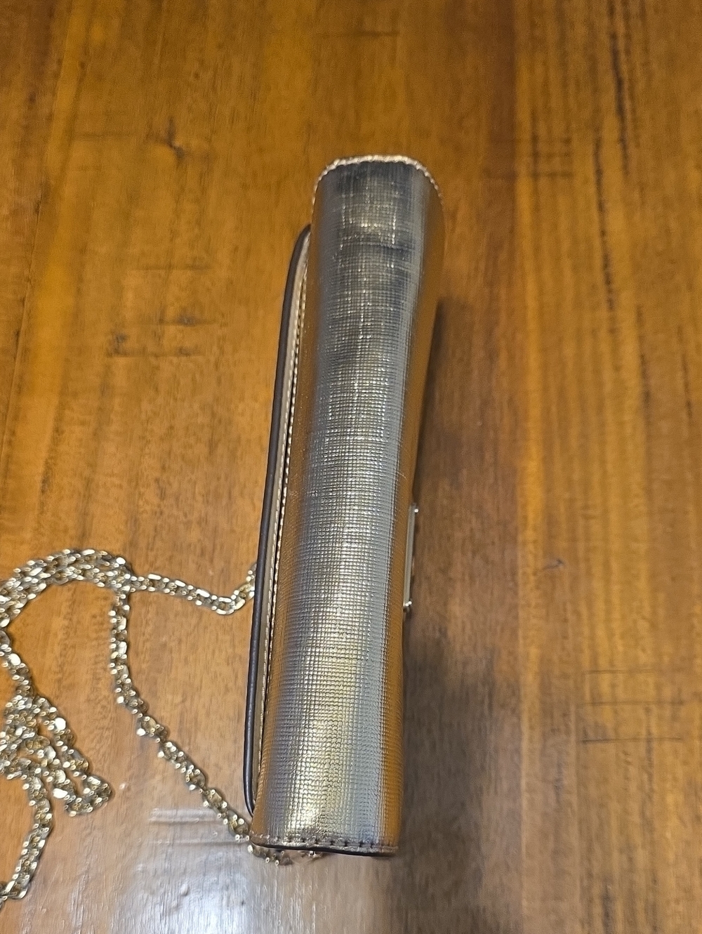 Michael Kors NWT Gold Metallic Crossbody Clutch - Picture 11 of 16